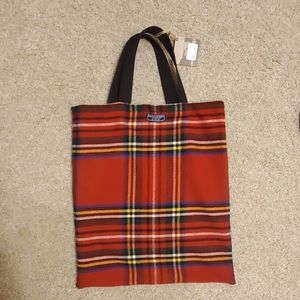 NWT Fairbult Mill Simple Wool Classic Plaid Tote